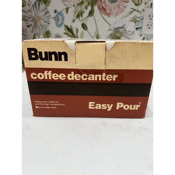 Bunn Coffee Pot Decanter Vintage Genuine Carafe Easy Pour New In Original Box - Picture 2 of 6
